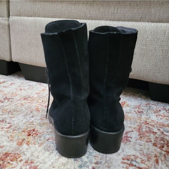 Charles David Lace-Up Suede Boots 7.5 - Picture 5 of 10